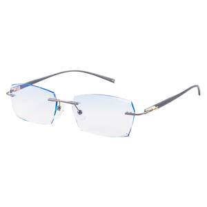 
Gutenberg myopia glasses men's rimless glasses can be equipped with prescription diamond-cut ultra-light glasses frames memory glasses legs