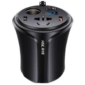 
Car Charger 12V to 220V Car Cigarette Lighting Power Converter Plug Holder Multifunctional Fast Charging Inverter