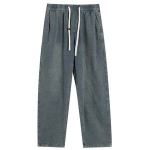 
Zhunzhe Jeans Men's 2026 Spring New American Style Pants Loose Large Size Casual Straight Pants Sports Pants