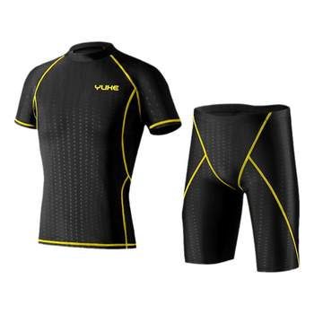 Swimming trunks men's quick-dry flat angle large size swimwear equipment