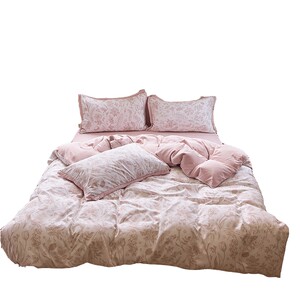 
Class A mother and baby grade washing cotton double layer yarn bed four-piece set sheet and quilt cover Nantong non-pure cotton bed three 4