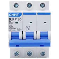 Interruttore Pneumatico Tipo D Chint Interruttore Automatico Nxb-63a 1 Interruttore Pneumatico 2 Elettricità Monofase 3 Trifase 4p 32a 40a 380v