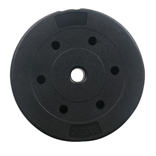 バーベルプレート［15kg×2  5kg×4］ バーベル 用 プレート 15kg 2個セット ポリエチレンコート 追加