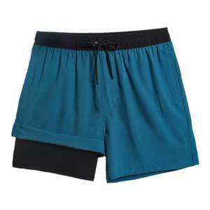 Double elastic quick-drying beach pants for men on the beach vacation can be put into water and lined to prevent embarrassment loose corner hot spring swimming trousers
