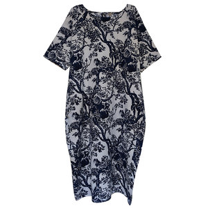 
Cotton and linen dress for women spring and autumn original Chinese ethnic style large size loose Chinese style literary retro long skirt robe summer