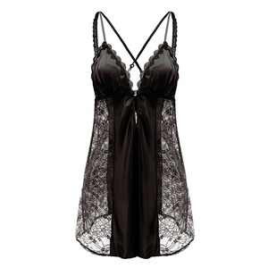 
Victoria French suspender sexy morning gown pajamas women pure desire summer mulberry silk nightgown suit autumn