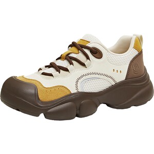 
Tianmeiyi outdoor lace-up casual shoes retro thick-soled sports shoes women's white shoes 2026 spring new style CKY37AM6