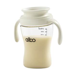 Albo 嘬 杯 cup baby cup baby sip and drink water cup home children's drinking milk cup lip control learning cup
