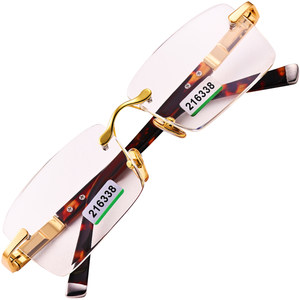 
Genuine high-end natural crystal stone lens cool and pleasing sunglasses transparent lenses can be customized for personal glasses