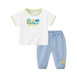 Baby Suit Summer Boys And Girls Two-piece Summer 1-year-old Baby Short-sleeved T-shirt Children's Clothes Summer