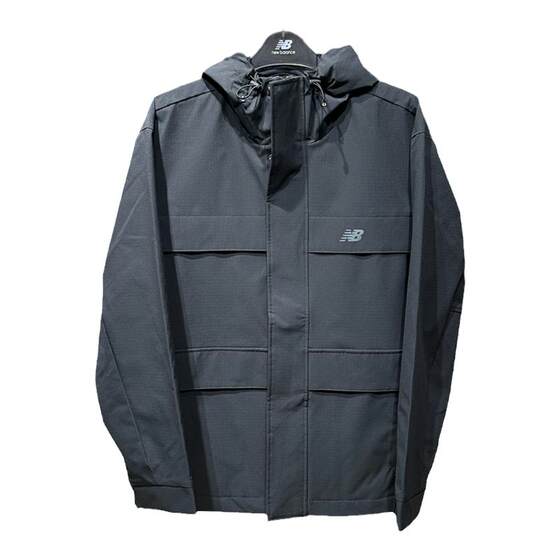 
New Balance NB24 Autumn Men and Women Couple Casual Hooded Workwear Windproof Woven Jacket AMJ43313