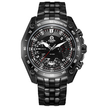 Оригинальные Caino Модные часы Спортивные часы Мужские полностью черные стальные пояса Военные часы Водонепроницаемые студенческие кварцевые часы Мужские часы