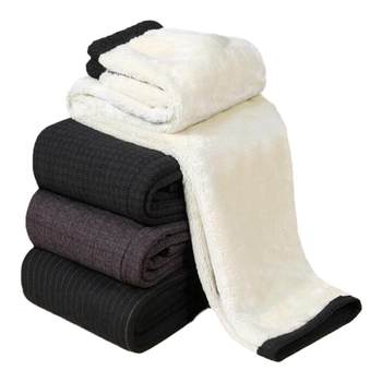 Yalu Mama velvet thickened winter high-waisted cotton pants