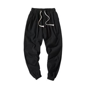 
Cotton and linen pants men's summer thin leggings loose sports pants versatile casual linen men's pants trendy nine-cent pants