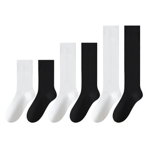 
Pressure calf socks for women in spring and autumn, pressure slimming mid-calf socks, jk stockings, over-the-knee socks, non-slip black stockings