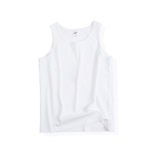 IDLT flat -footed vest High -quality whole cotton sweat vest loose casual white pullover men and women tide ins