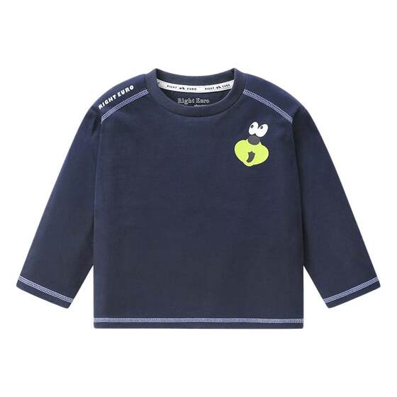
Right European children's bottoming shirt boys' long-sleeved T-shirt girls' tops with simple basic spring and autumn new children's clothing