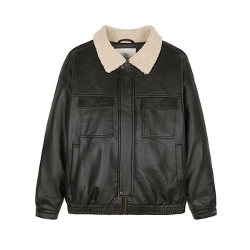 GWIT American Retro Jacket Lamb Fur Clothes