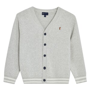 
POLOWALK children's clothing boys' V-neck sweater 2025 autumn and winter new style medium and large children's knitted cardigan red sweater