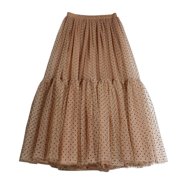 Jane Ai Garden Spring and Autumn Retro Wind Velvet Polka Dot Sliming ...