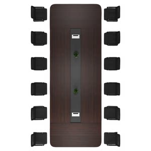 
Conference table, long table, simple modern long table, conference room, table, chair combination office furniture, large employee training table