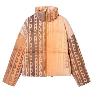 
Niaojia winter women's joint theme pattern down jacket L400 cold-resistant thickened short loose bread coat