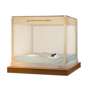 
Meiduojia 2025 new panda mosquito net anti-fall children's home girls' bedroom zipper special bed sheet integrated