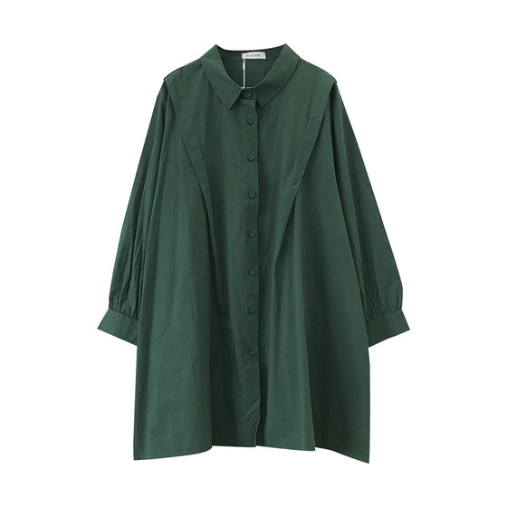 Nuochu maternity shirt spring new dress breastfeeding loose belly-covering doll shirt top spring and autumn shirt