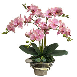 Simulated Flower New Light Luxury Dining Table Phalaenopsis High-end