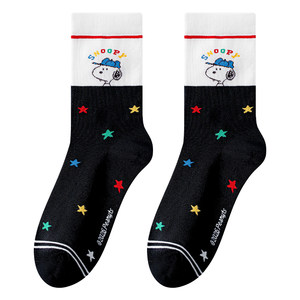 
Caramela Snoopy joint women's mid-calf socks gift box gift cute versatile spring and summer women's socks