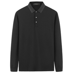 
[Modal] Yageol Spring Men's Long Sleeve T-Shirt Business Casual Lapel Loose Large Size Polo Shirt Men's