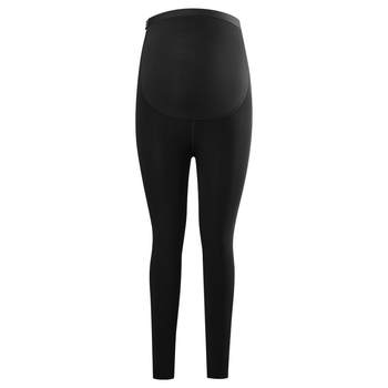 Manxi naked pregnant woman wearing shark leather leggings