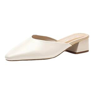 
Fitting Shoes for Women Internet Celebrities Sandals for Outerwear 2026 New Style Thick Heel Versatile Fashion Pointed Toe Baotou 31 Size 32 Small Size Shoes