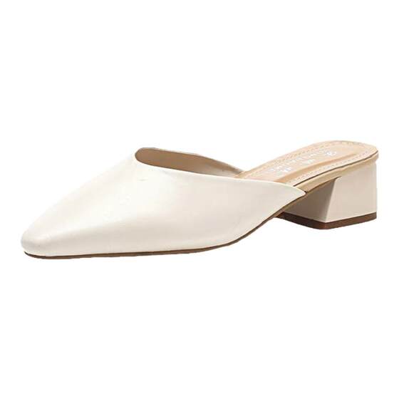 
Fitting Shoes for Women Internet Celebrities Sandals for Outerwear 2026 New Style Thick Heel Versatile Fashion Pointed Toe Baotou 31 Size 32 Small Size Shoes