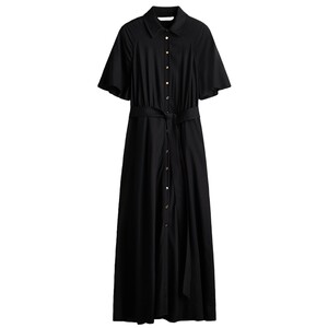 
HM Women's Dress 2026 Summer New Fashion Commuting Shirt Style Belted Shirt Dress 1217576