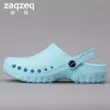 ZaqZeq/Tanhe Dép Phòng Điều Hành Croc Giày Nữ Mùa Hè Chống Trơn Trượt Nam Đi Biển Cho Béo Chân Rộng chân Xăng Đan