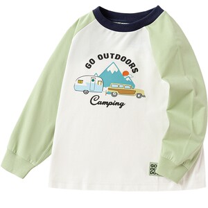 
Balabala boys long-sleeved T-shirt in spring, autumn and winter new children's white base shirt children's baby top trendy