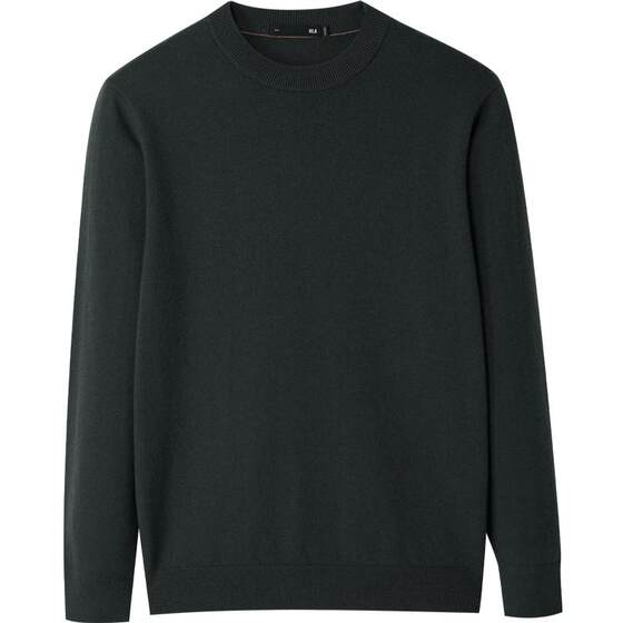 
Hailan Home Men's Sweater Autumn and Winter Old Qianfeng Warm Pullover Knitted Base Shirt 100% Pure Cardigan Men