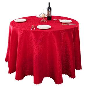 
Hotel table cloth waterproof, oil-proof, anti-scalding, free washing table cloth fabric hotel household square round large round table dining table cloth