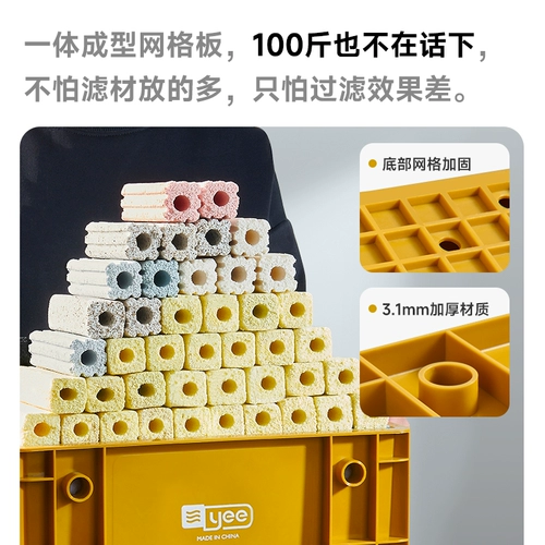 yee Рыбака, поворачивающую коробку, тихо помещает библиотечную библиотеку Водную циркуляцию Внешнее фильтр ковш