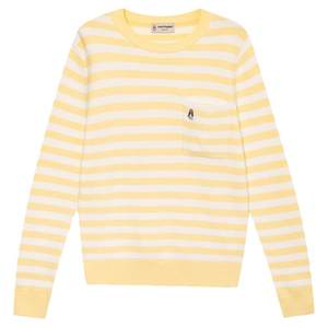 
[Cotton-soft feel] Xiabusi women's autumn contrasting striped sweater American retro casual round neck sweater