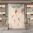 Màn hình Trung Quốc vách ngăn lối vào phòng khách gỗ nguyên khối phòng ngủ nhà căn hộ nhỏ lối vào văn phòng màn hình lối vào cac mau binh phong dep Màn hình / Cửa sổ