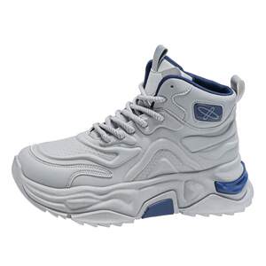 
High-top men's shoes spring all-match casual practical basketball sneakers youth running non-slip thick-soled dad trendy shoes