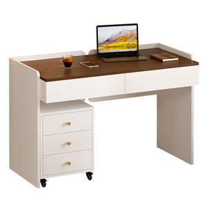 
Solid wood desk and dresser integrated home office desk drawer type writing table computer desk study workbench 9L79