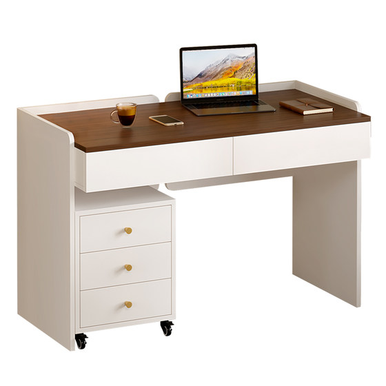 
Solid wood desk and dresser integrated home office desk drawer type writing table computer desk study workbench 9L79