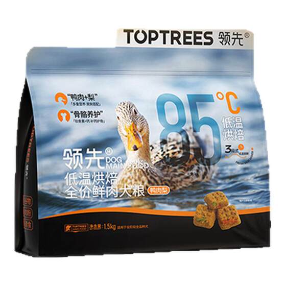 
Leading dog food low-temperature baked fresh meat full price small and medium-sized Teddy Corgi Bichon Frize Adult Puppy Duck Meat Pear Dog Food