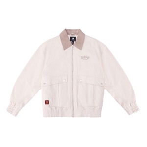 
Converse Men's Cotton Clothes Take Off in the Year of the Horse New Product New Year's Exclusive Zipper Puller Embroidered Lapel Jacket MCJ394-W9F