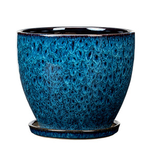 Thick flower pot ceramic household belt tip large desktop flower green Luo gentle, chloroplastor green plant