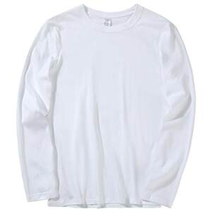 (Buy One Get One Free) 210g Xinjiang Cotton Heavyweight Pure Cotton Long sleeved T-shirt Loose Men's and Women's Bottom Shirt Shoulder Top