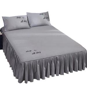 All -cotton bed skirt bed cover Single piece of cotton skirt bed sheet bed sleeve beds dreaming skid protective cover 1.8/2.0m